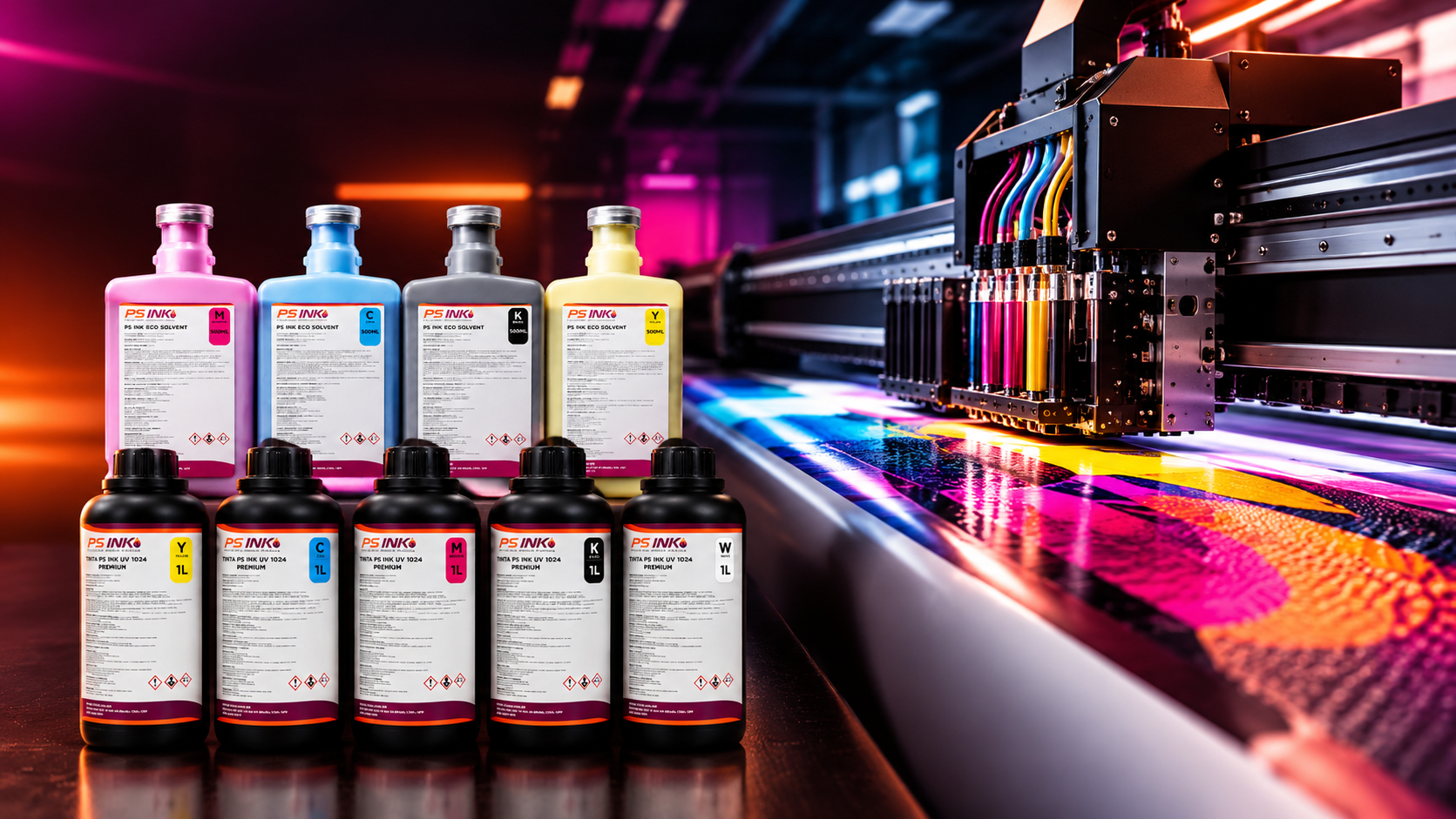 Tinta Eco Solvent x UV: Qual a Diferença e Qual Escolher para o Seu Negócio?