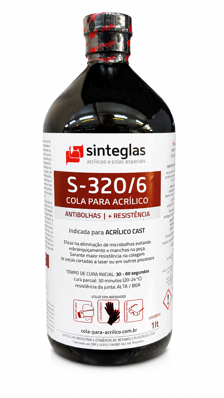 Cola para Acrílico Sinteglas