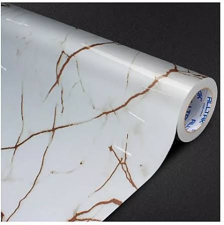 Vinil Alltak Decor Marmoré Calacatta Oro Brilho - 1,22