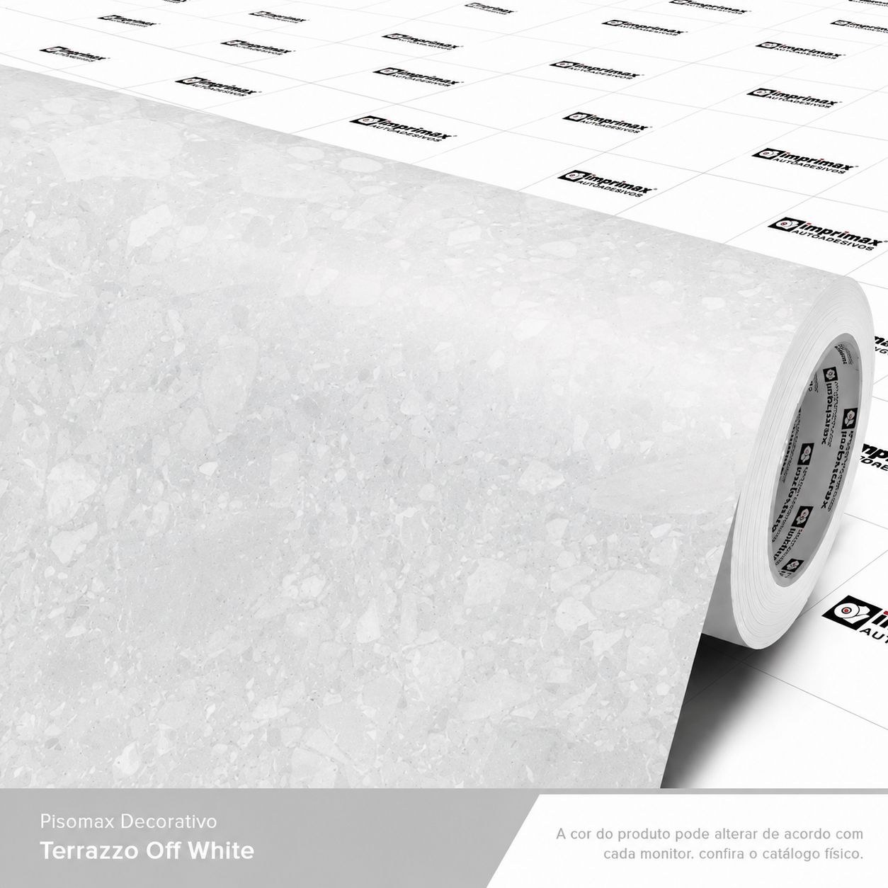 Vinil GM Pedra Terrazzo Off White Matte - 1,22