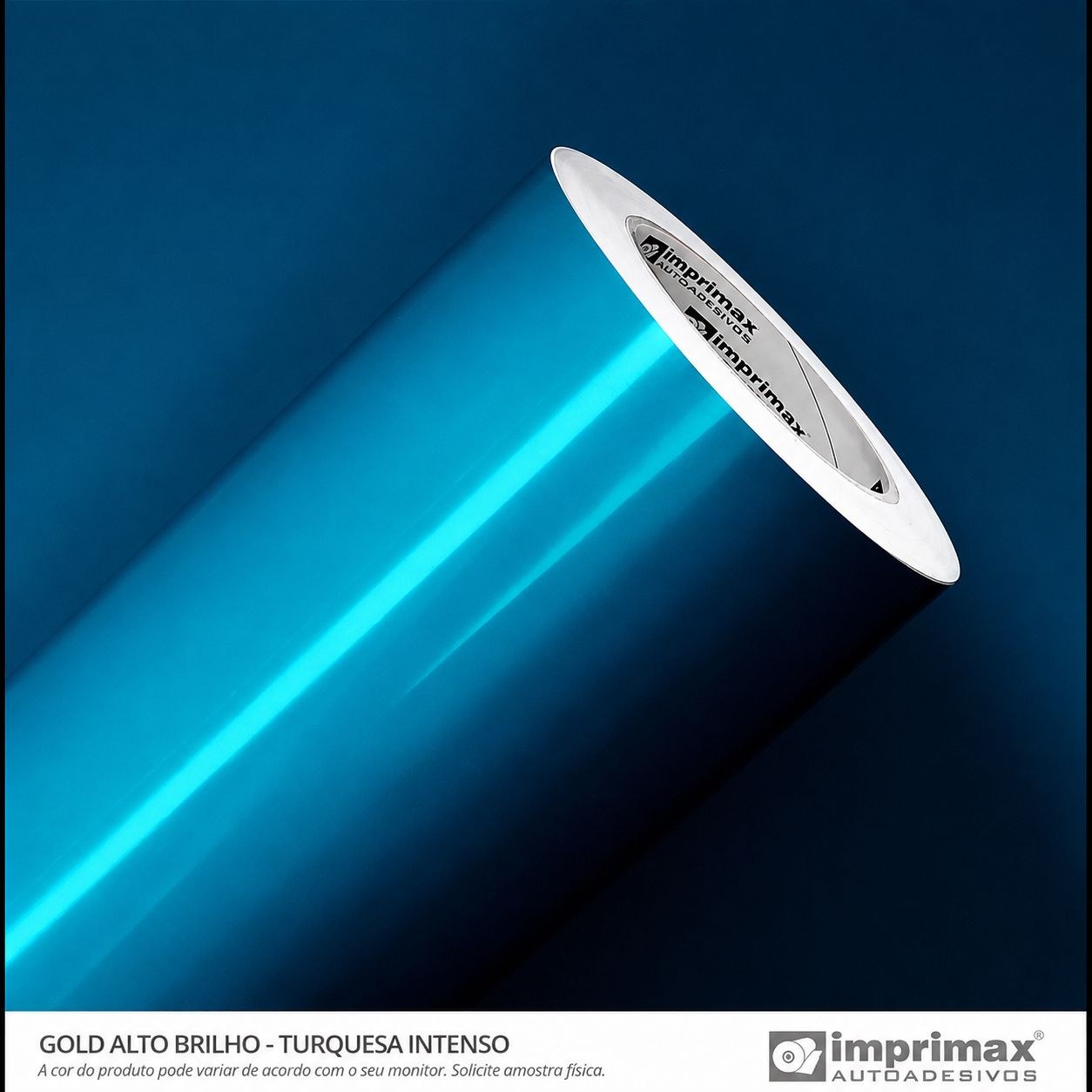 Vinil GM Alto Brilho Turquesa Intenso - 1,40M