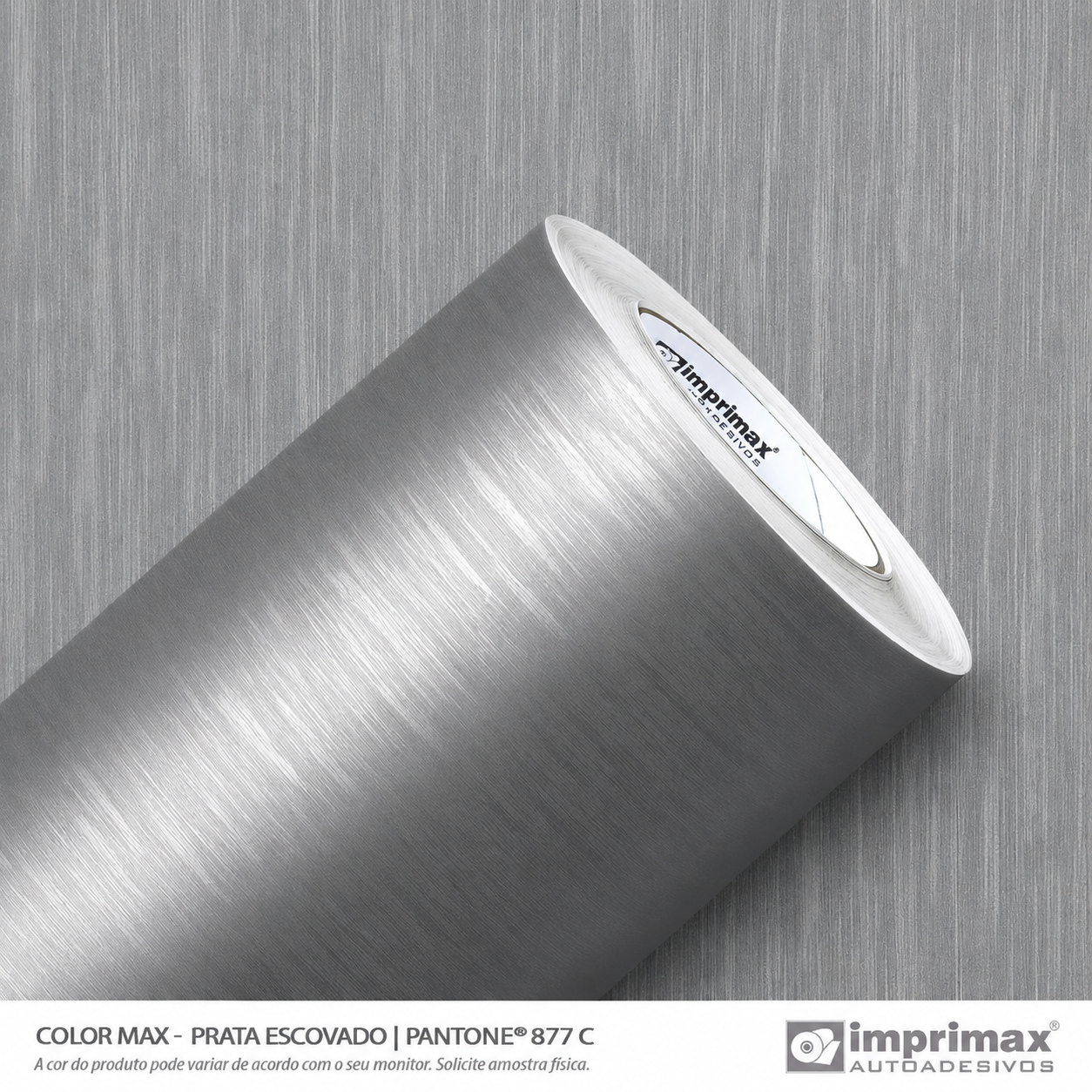 Vinil Color Prata Escovado - 1M